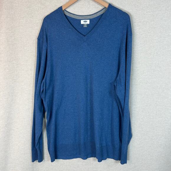 Old Navy Mens Vneck Sweater Size XXL Preppy Vneck Church Dressy Office Career - Picture 1 of 8